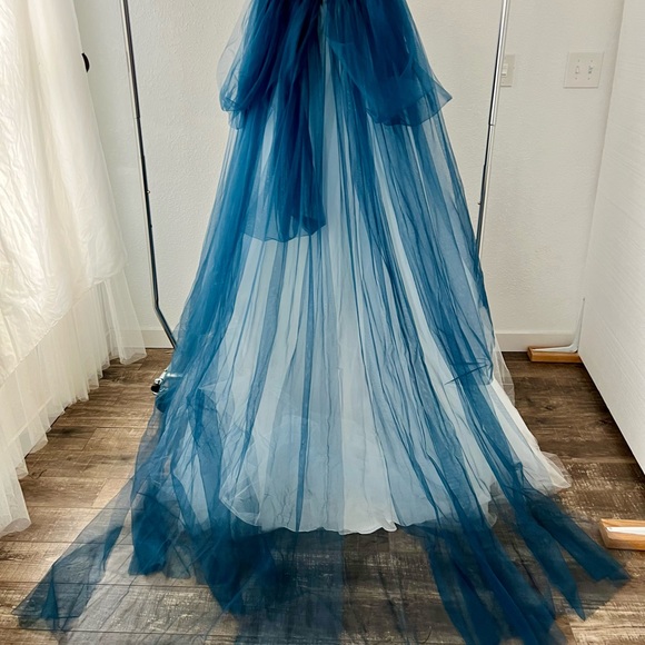 Mr Pretty Blue and White tulle skirt - Picture 3 of 5